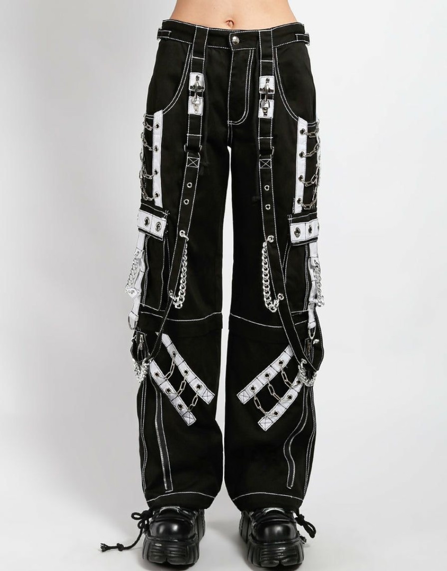 Women * | Trippnyc.Com The Rough Pant White Women Black/White