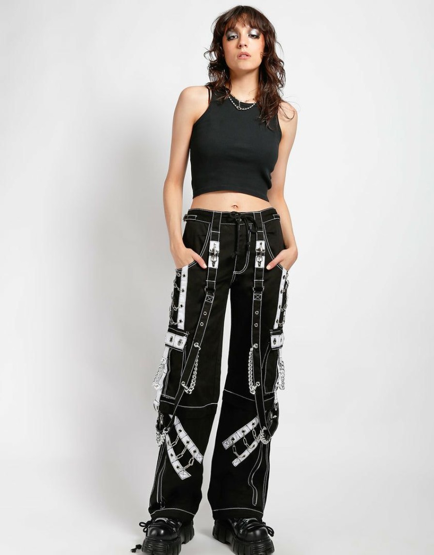 Women * | Trippnyc.Com The Rough Pant White Women Black/White