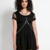 Women * | Trippnyc.Com Women Chain Strap Dress Black