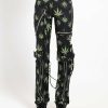 Women * | Trippnyc.Com Bondage Pant Grass Women Black/Grass