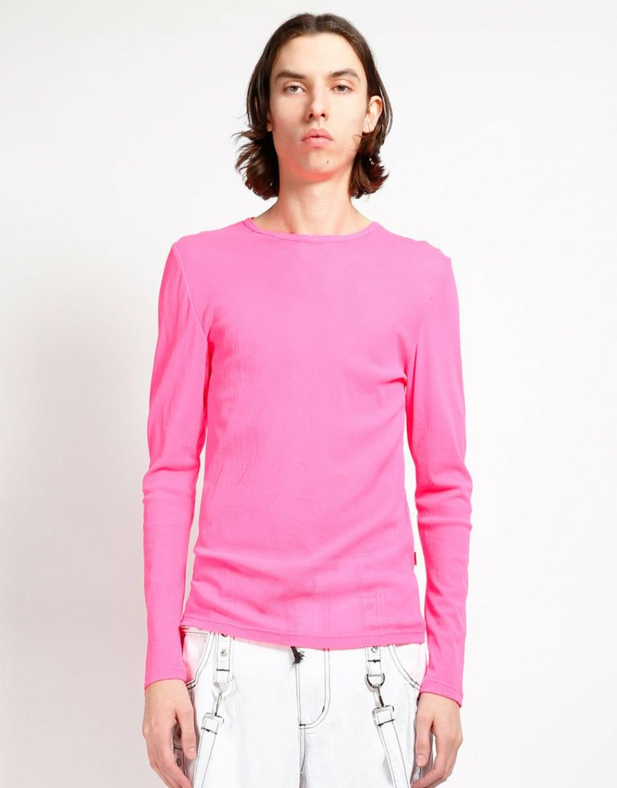 Men * | Trippnyc.Com Long Sleeve Fishnet Pink