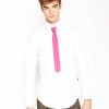 Men * | Trippnyc.Com Solid Tie Pink