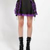 Women * | Trippnyc.Com Lolita Suspender Skirt Purple Black/Purple