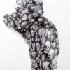 Women * | Trippnyc.Com Women Skull Scarf Black/White Skull