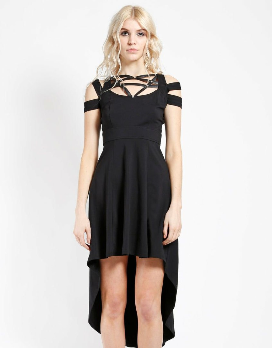 Women * | Trippnyc.Com Pentagram Dress Black