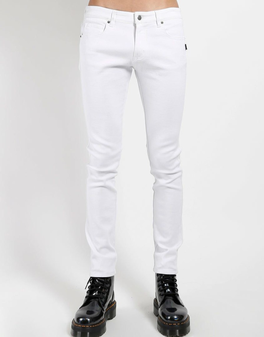 Bottoms * | Trippnyc.Com Men Trash & Vaudeville Skinny Jean White