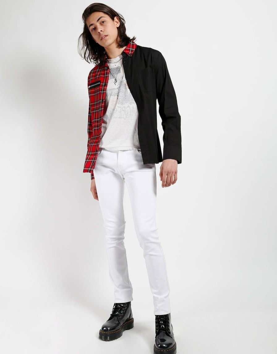 Bottoms * | Trippnyc.Com Men Trash & Vaudeville Skinny Jean White