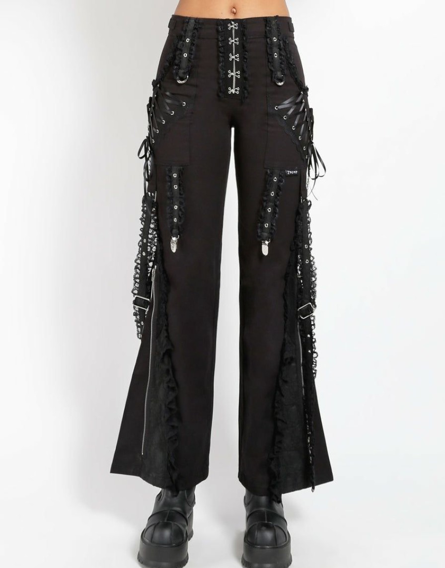 Women * | Trippnyc.Com Enchanted Dark Street Pant Women Black/Black