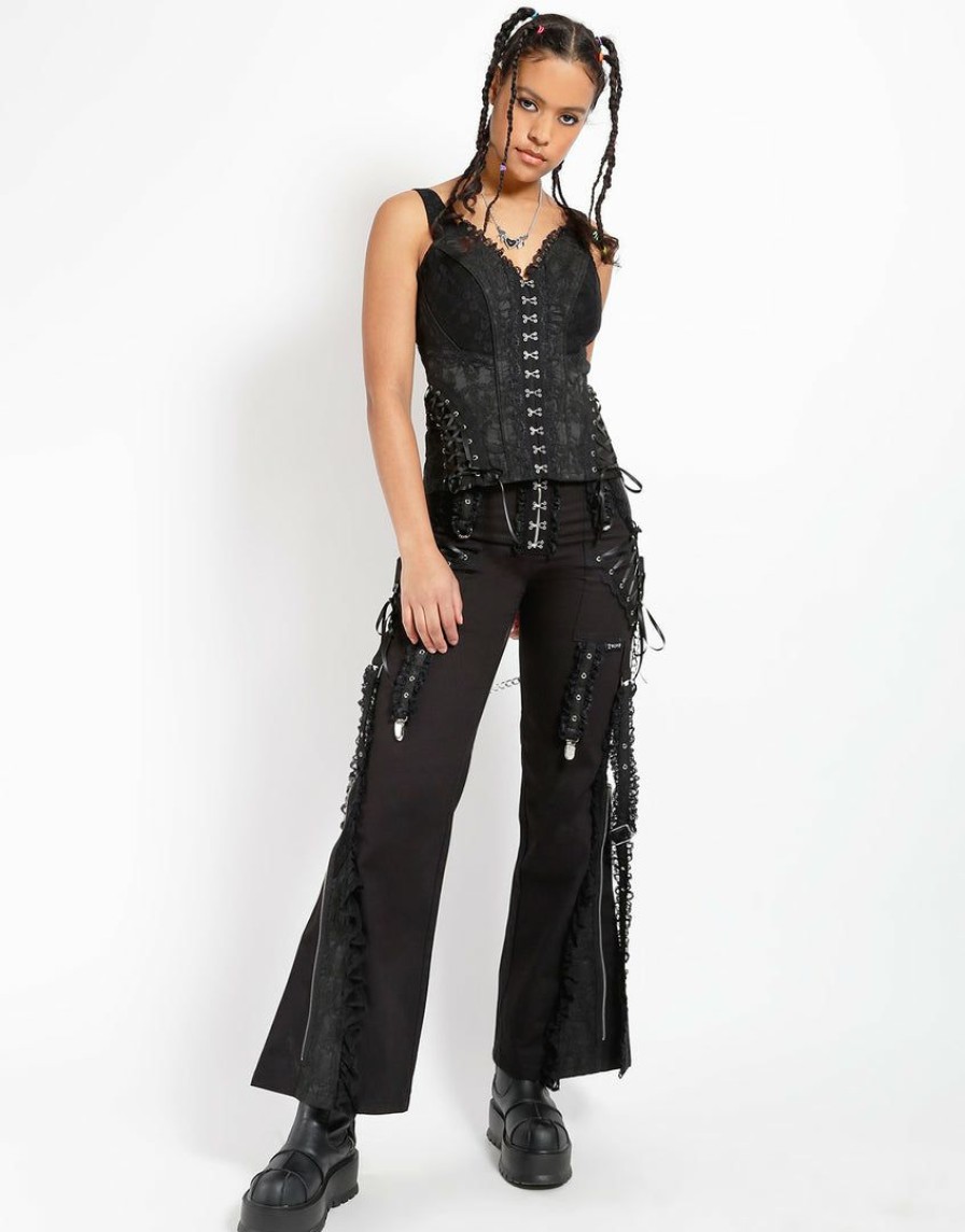 Women * | Trippnyc.Com Enchanted Dark Street Pant Women Black/Black