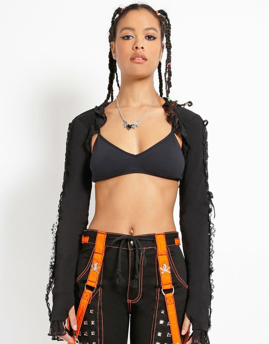 Women * | Trippnyc.Com Lolita Shrug Black Black/Black