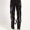 Women * | Trippnyc.Com Raider Pant Purple Women Black/Purple