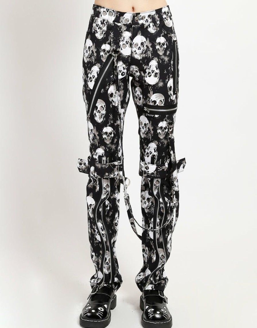 Women * | Trippnyc.Com Bondage Pant Skull Shadow Skull